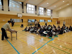 座学 開知小学校の皆さん