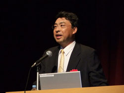 舘石教授による講演