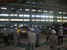 鋼橋製作工場見学