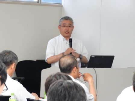 片寄サブリーダーによる講演